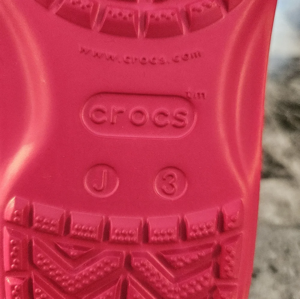 Crocs Crocband Flip Flops Sandals Junior Size 3 J3 Pink New